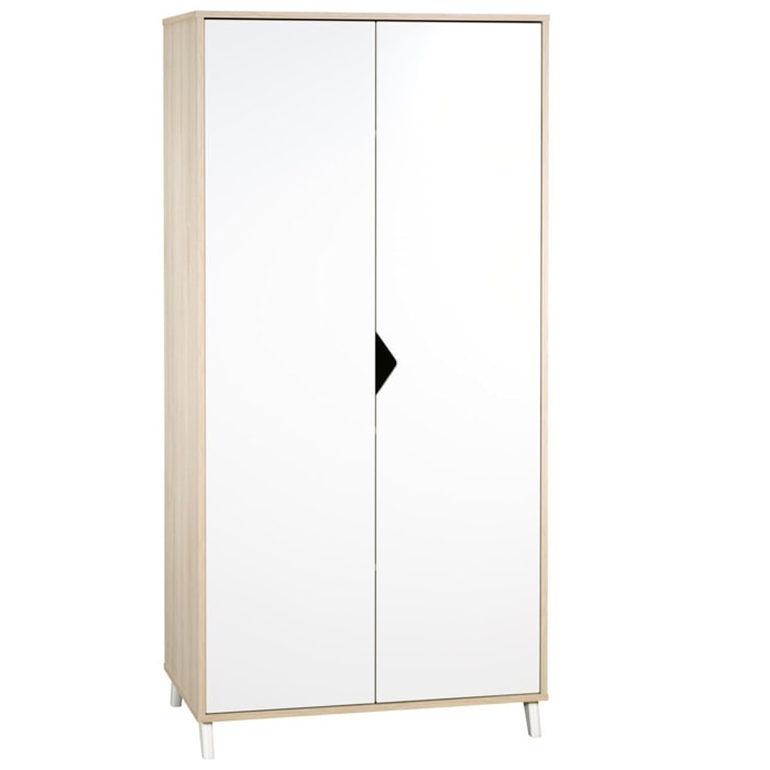 Armoire bébé 2 portes en bois