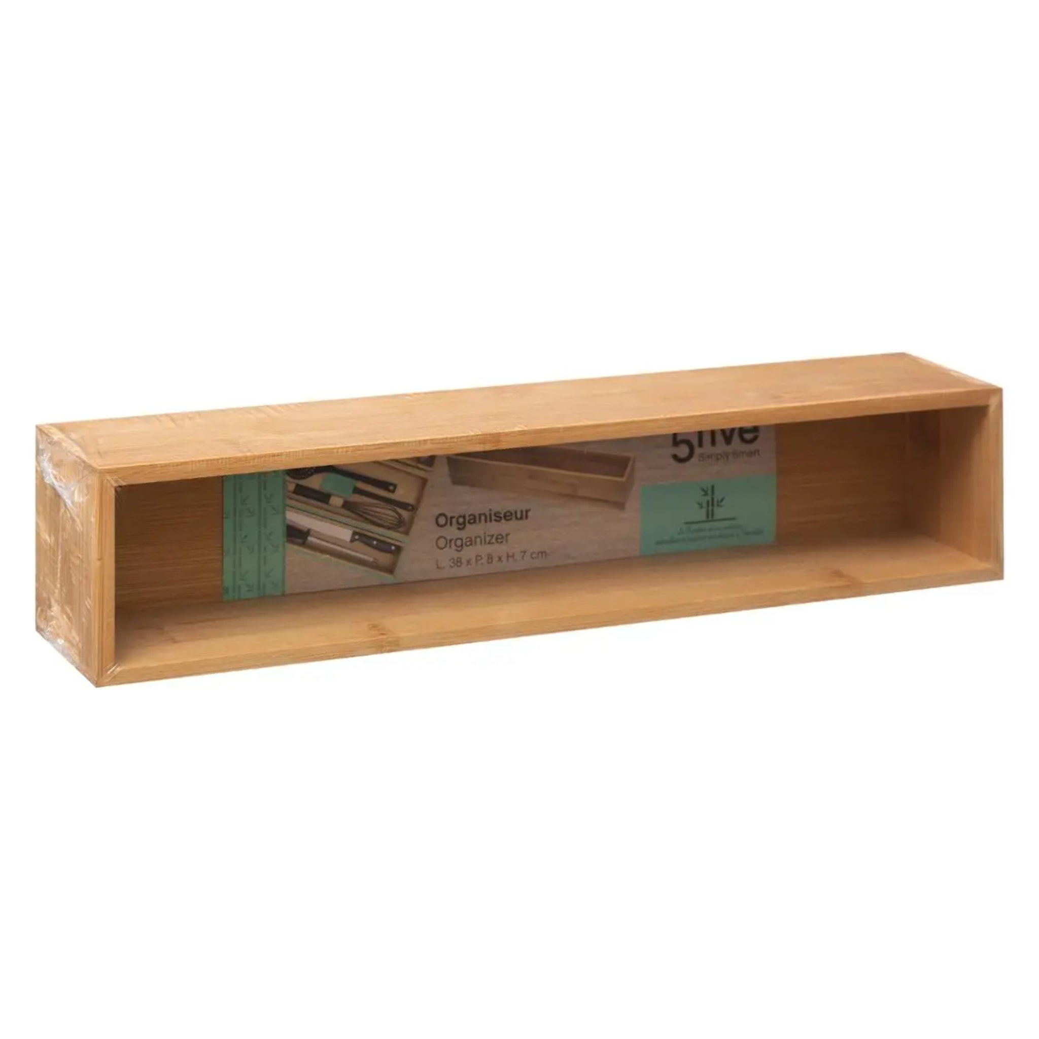 Organiseur 8x38cm "Tidy Smart bambou"