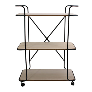 Desserte Indus 3 Niveaux Bois 62x30x83.5cm