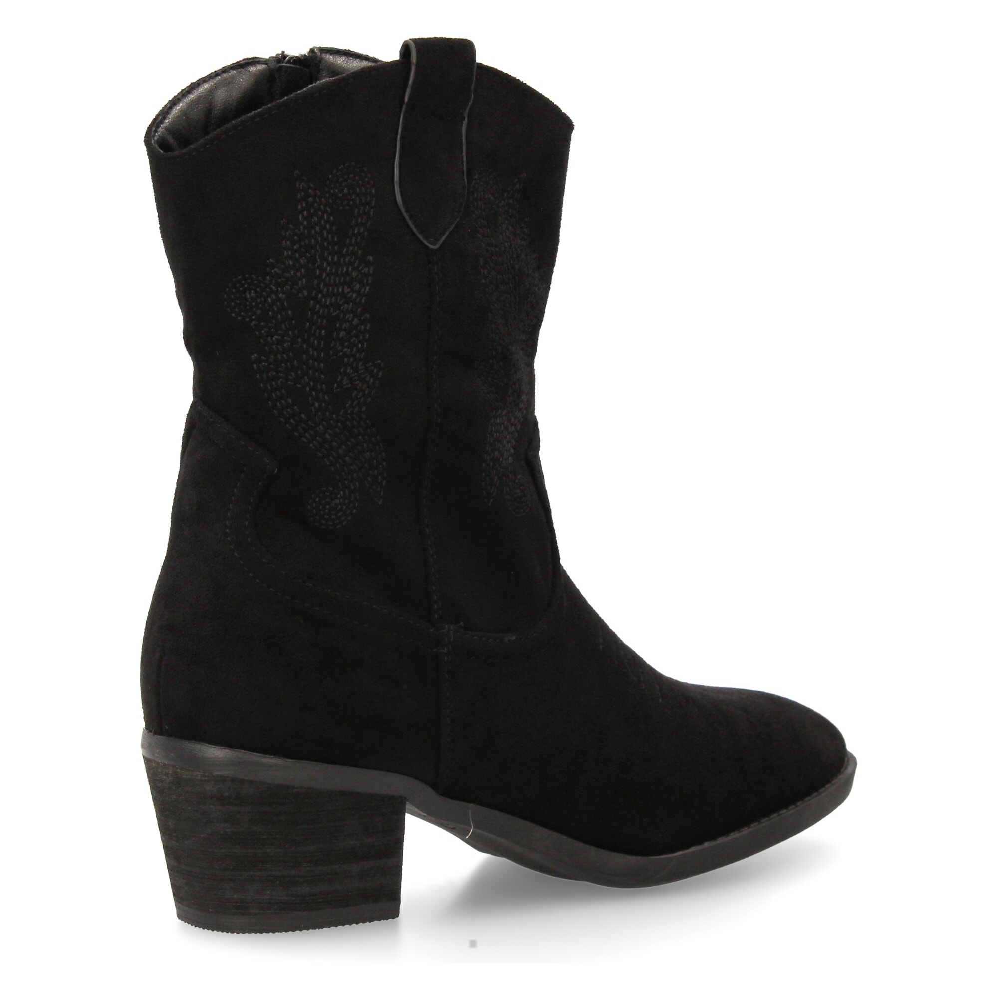 Botín cowboy mujer con bordados laterales