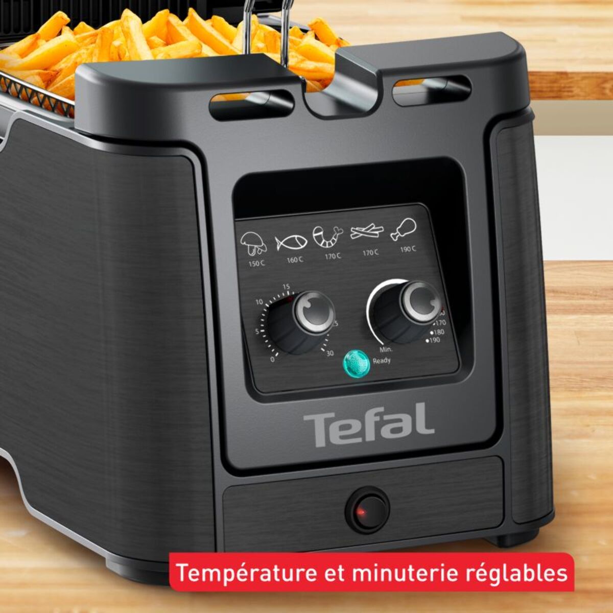 Friteuse semi-professionnelle TEFAL avec huile CLEAR DUO FR600810
