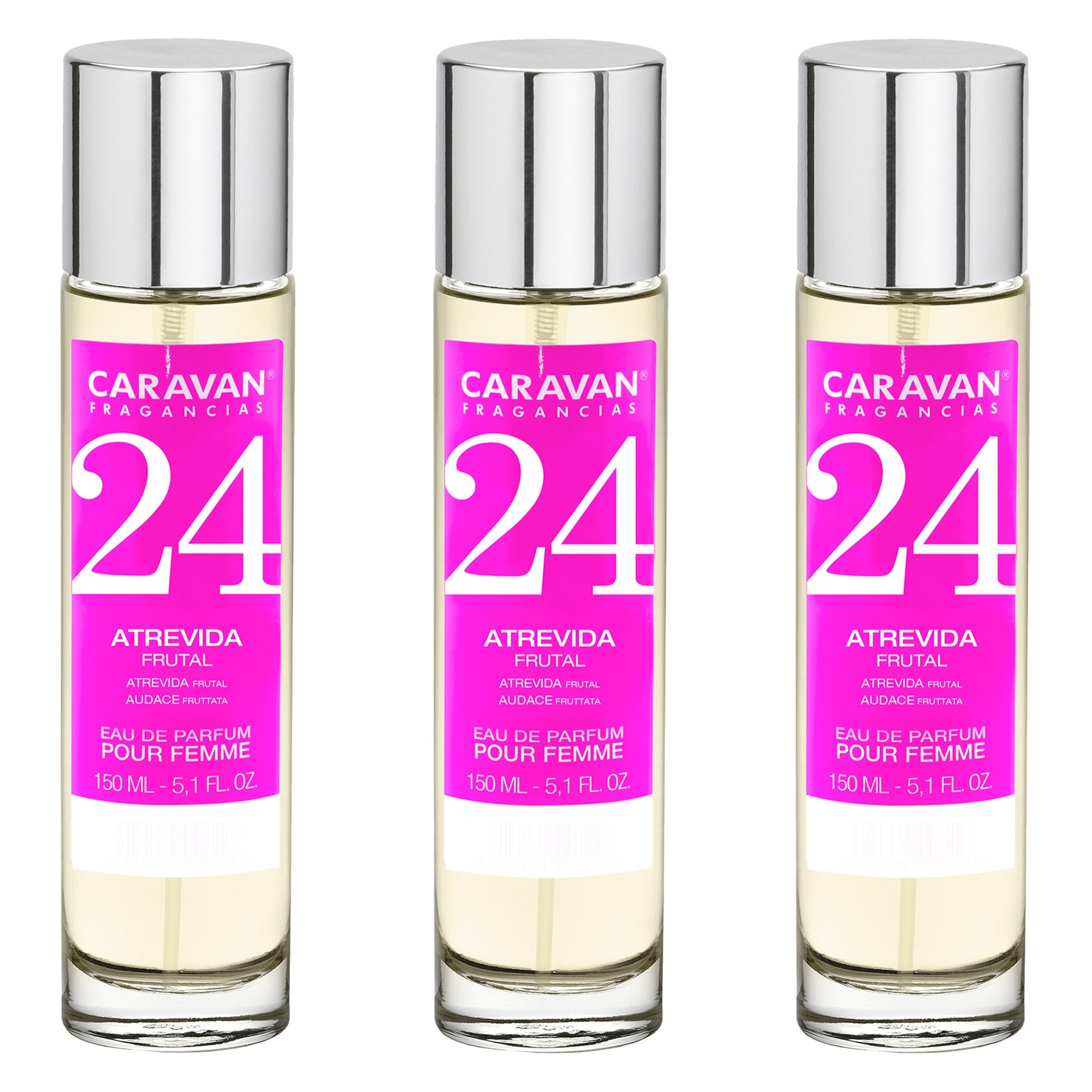 Caravan fragancias set de 3 frascos perfume de mujer nº24, de 150 ml