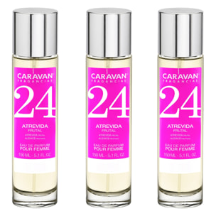 Caravan fragancias set de 3 frascos perfume de mujer nº24, de 150 ml