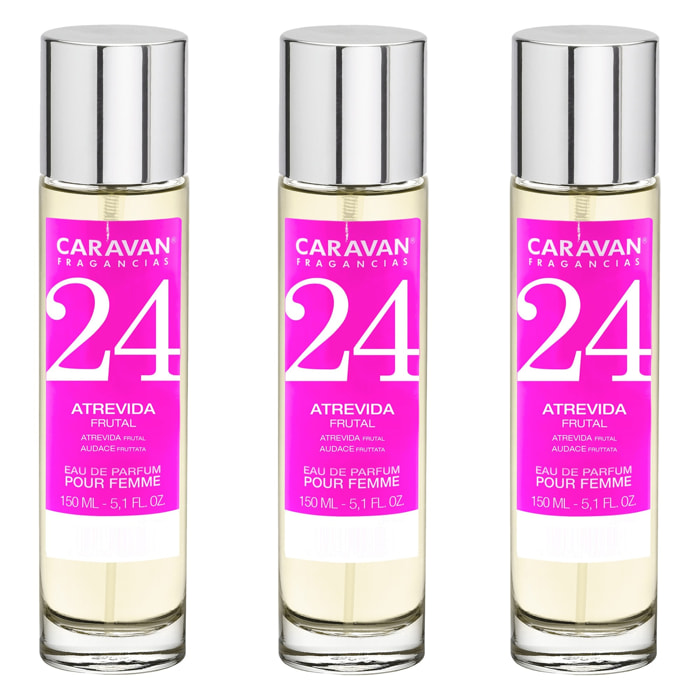 Caravan fragancias set de 3 frascos perfume de mujer nº24, de 150 ml