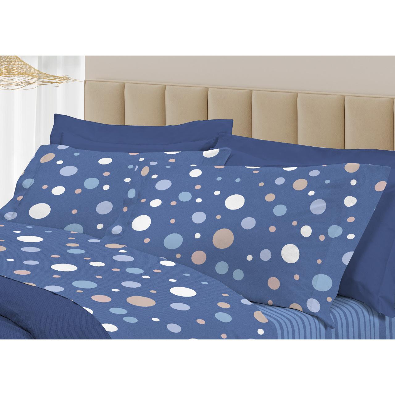 Completo Lenzuola 100% Cotone Linea 3027 La Palla Blu