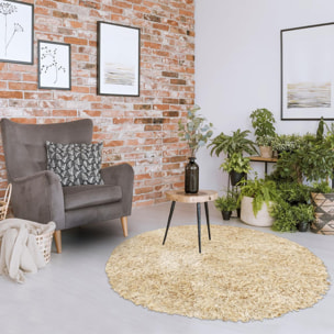 Tapis shaggy fait main motif uni HAGO