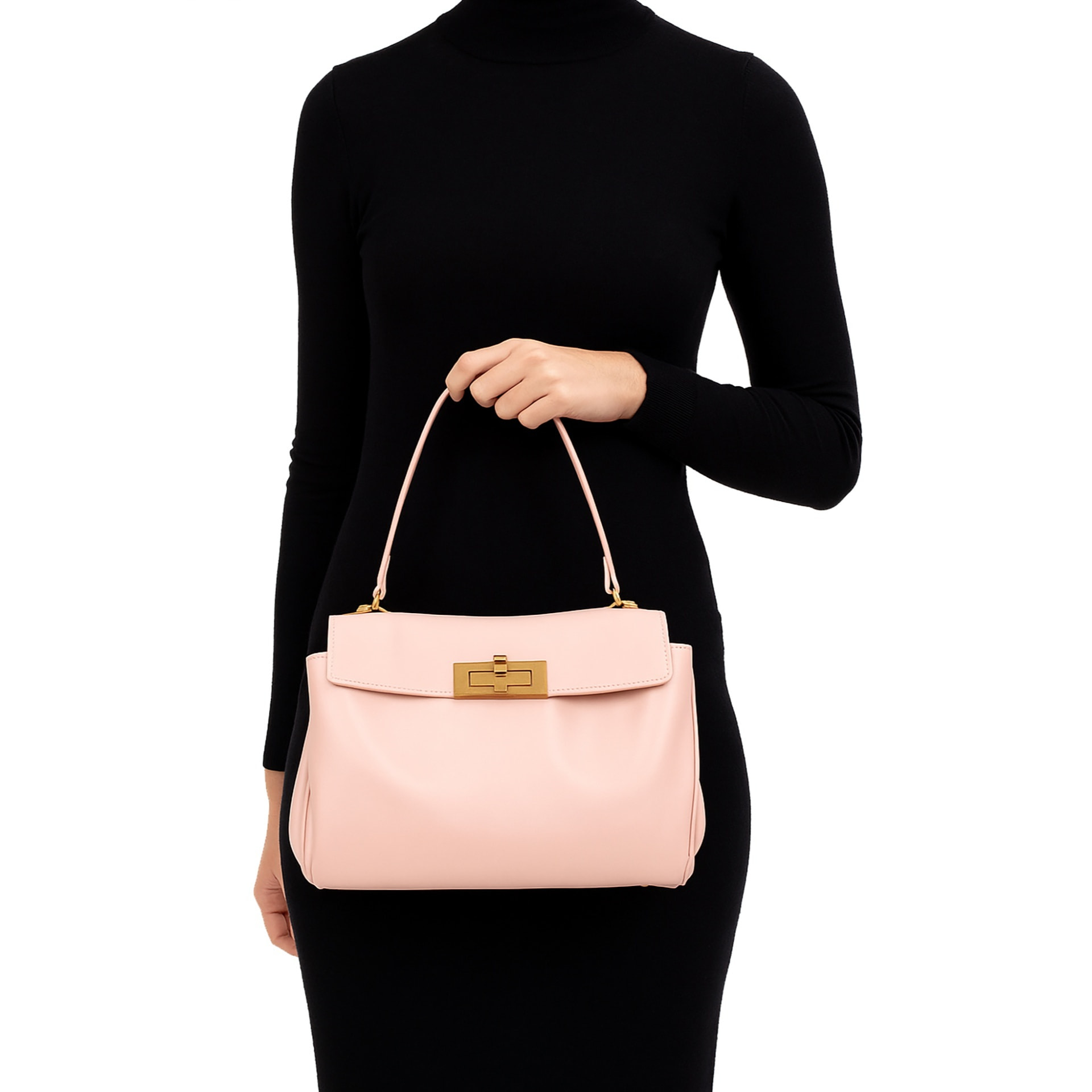 Borsa a mano da donna Made in Italy - Modello Padova - 100% pelle - 28.0 x 19.0 x 8.0 cm