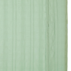 Voilage Noa motif rayures plissées140x240cm vert céladon