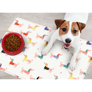 Alfombra de vinilo mascotas CERAMIKO, Beauty Dog walk 48x75 cm