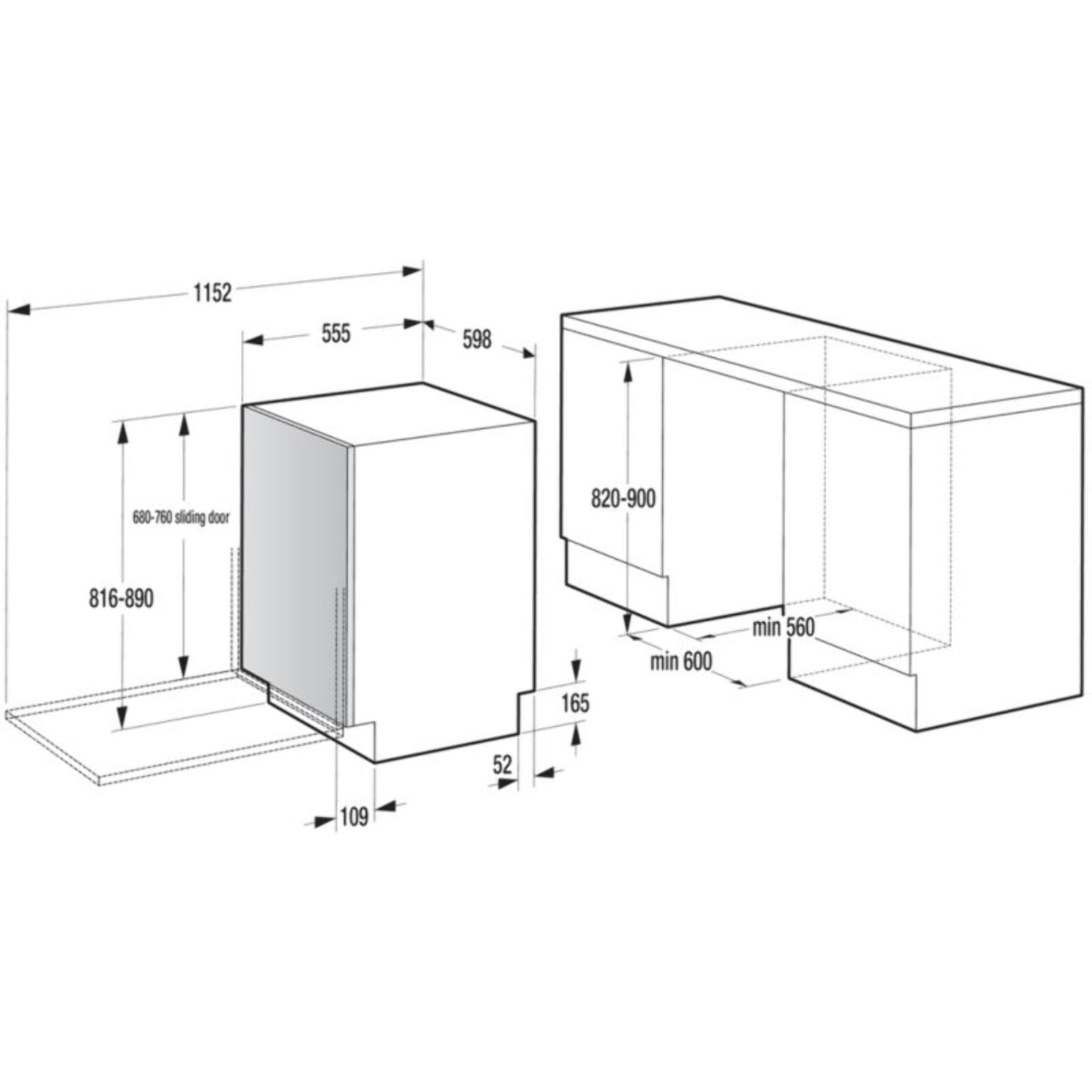 Lave vaisselle encastrable HISENSE HV673A65