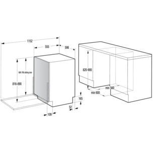Lave vaisselle encastrable HISENSE HV673A65