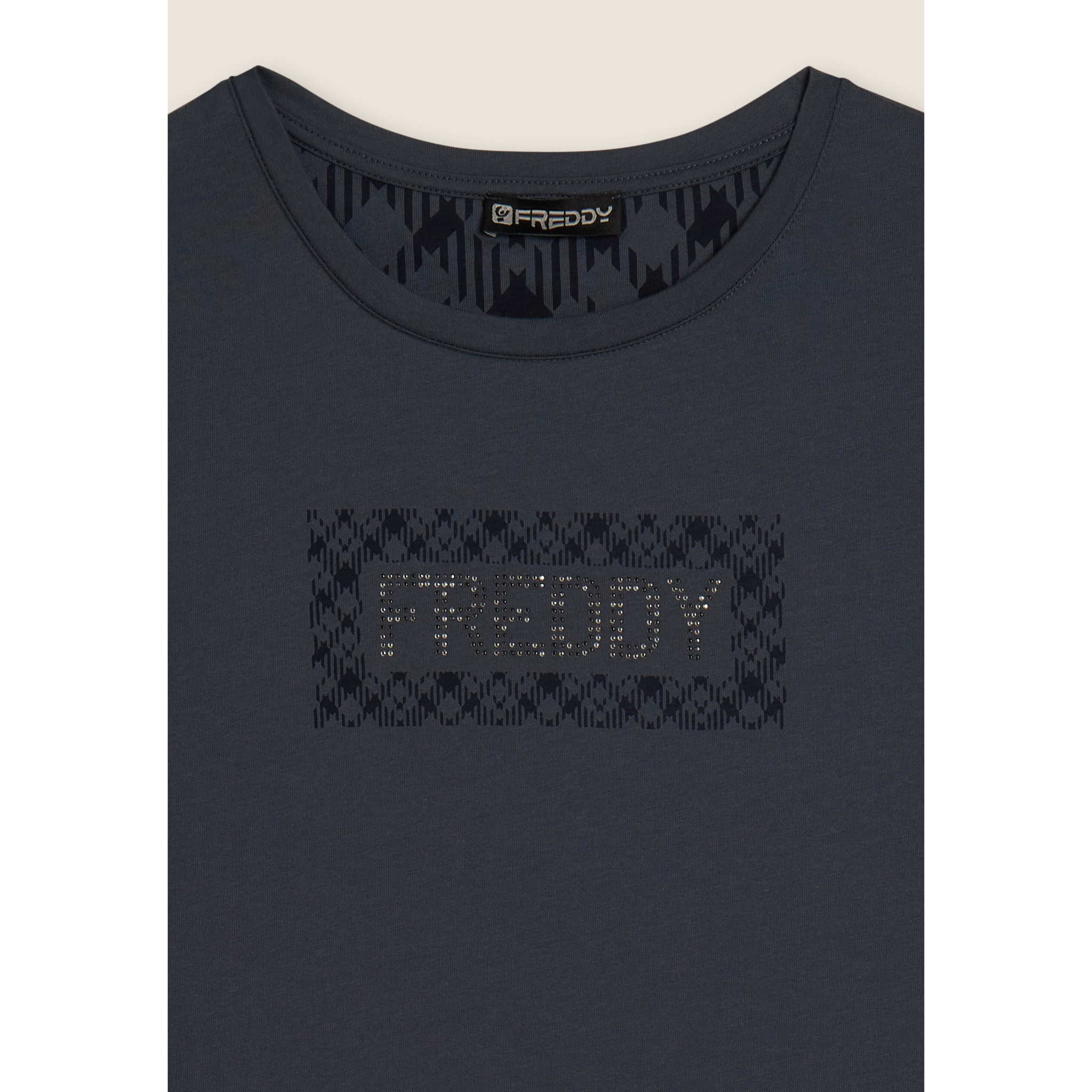 T-shirt con logo e grafica geometrica