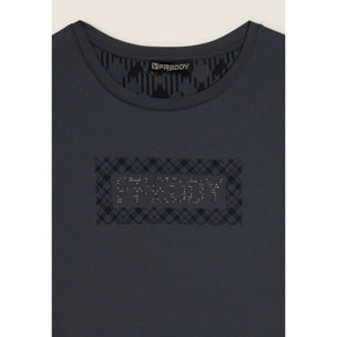 T-shirt con logo e grafica geometrica