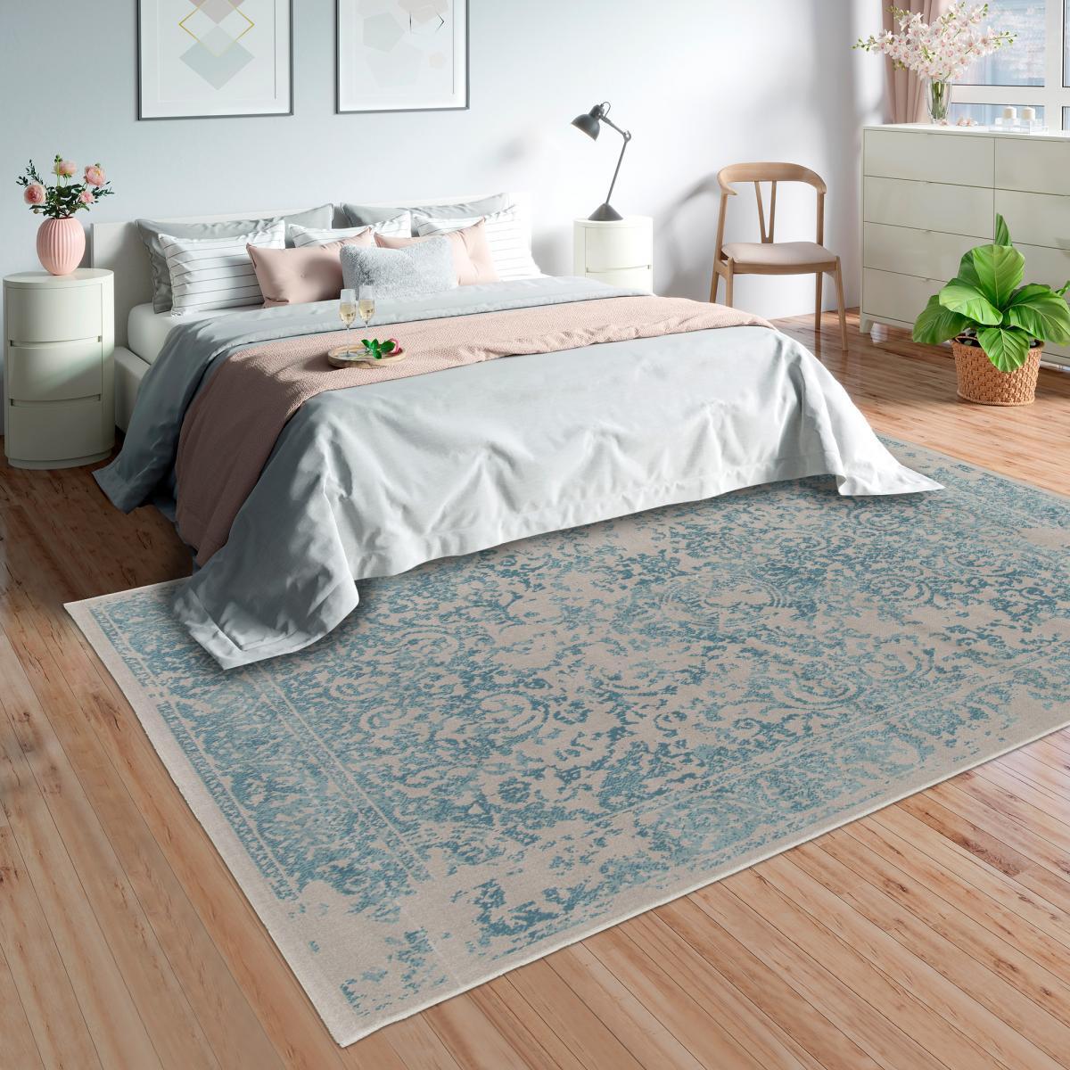 Tapis salon et chambre tissé motif ethnique VUTU