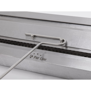 Grand bloc de combustion avec fibre céramique et régulateur de flamme