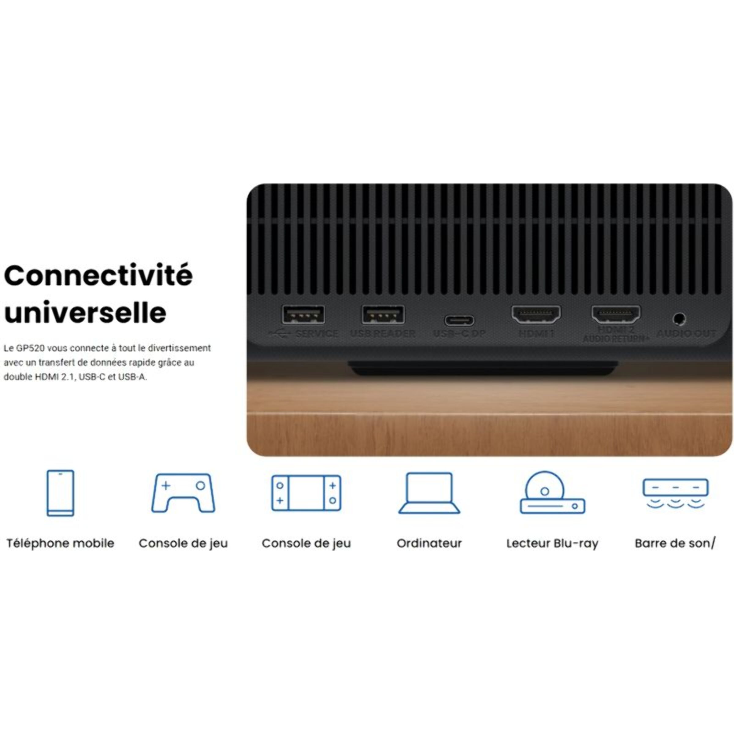 Vidéoprojecteur home cinéma BENQ GP520