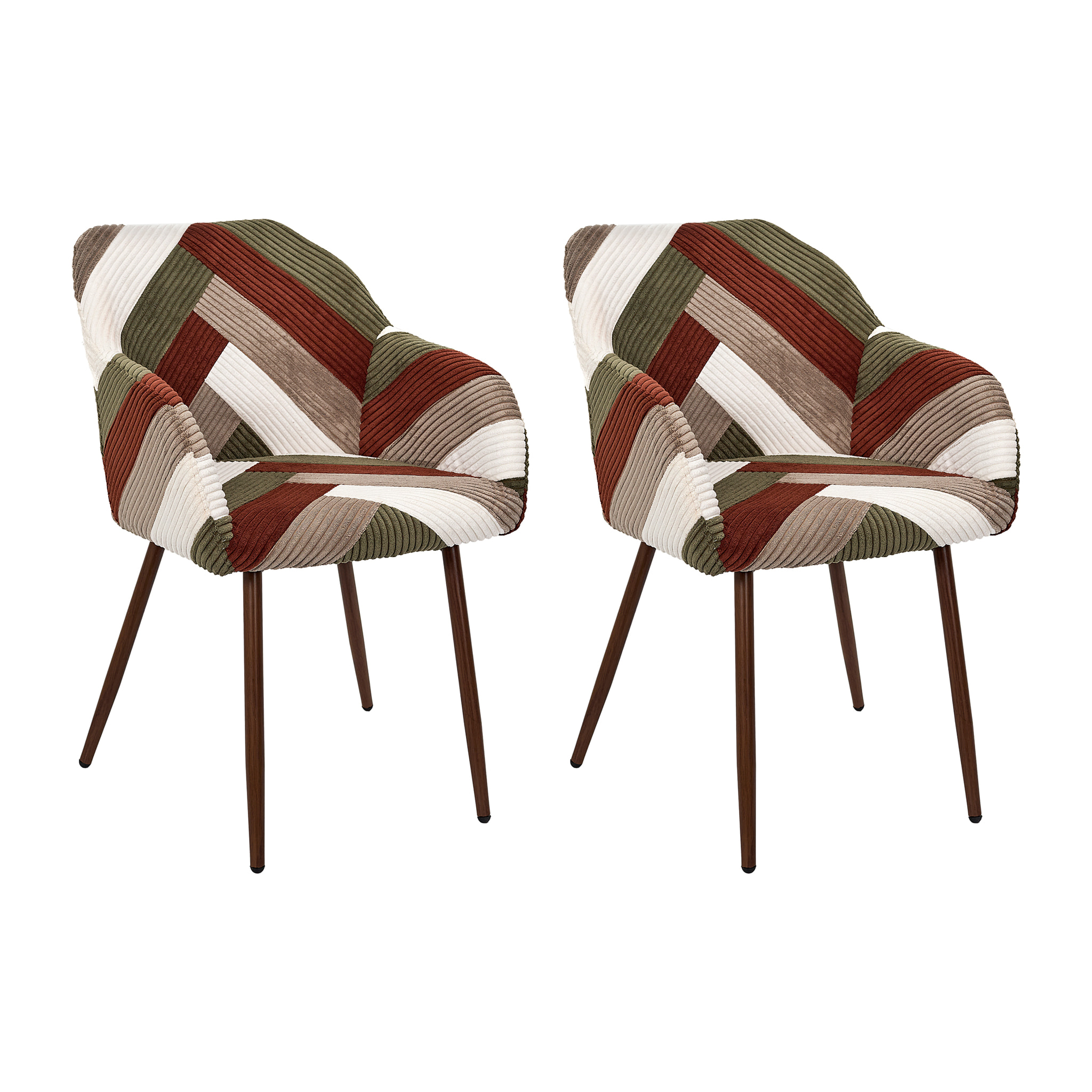 Fauteuil Patchwork Cotele Scott - Lot De 2