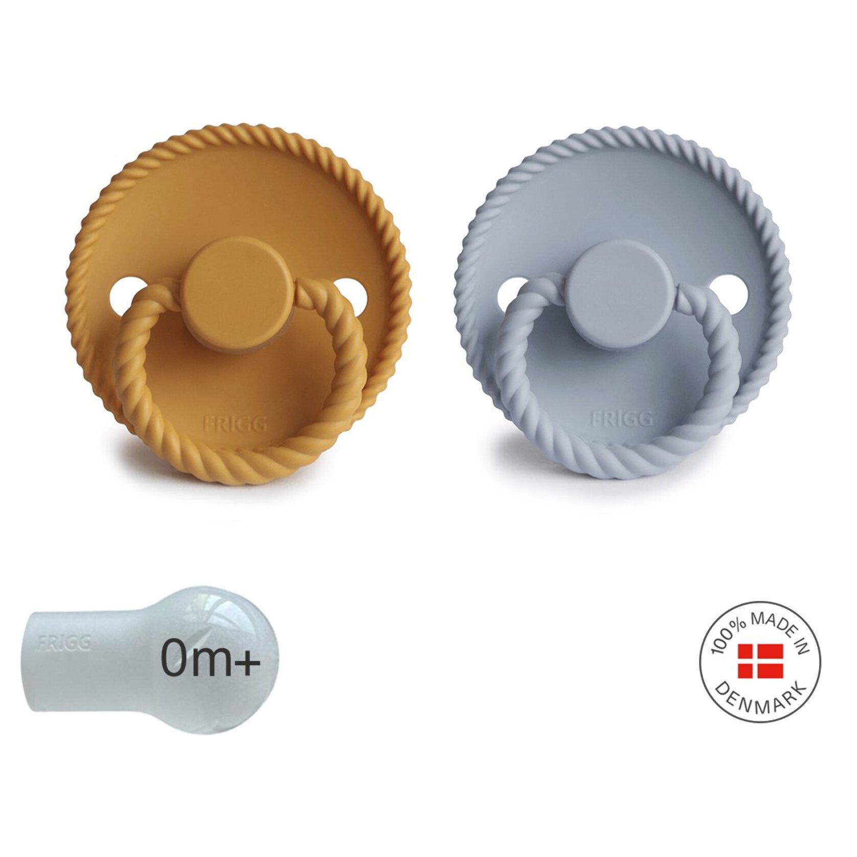 Frigg Pack 2 Chupetes Block Silicona Rope