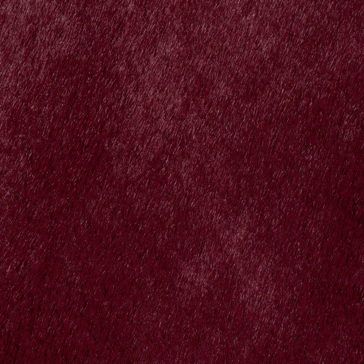 Tapis fourrure Couka rouge rubis D118cm