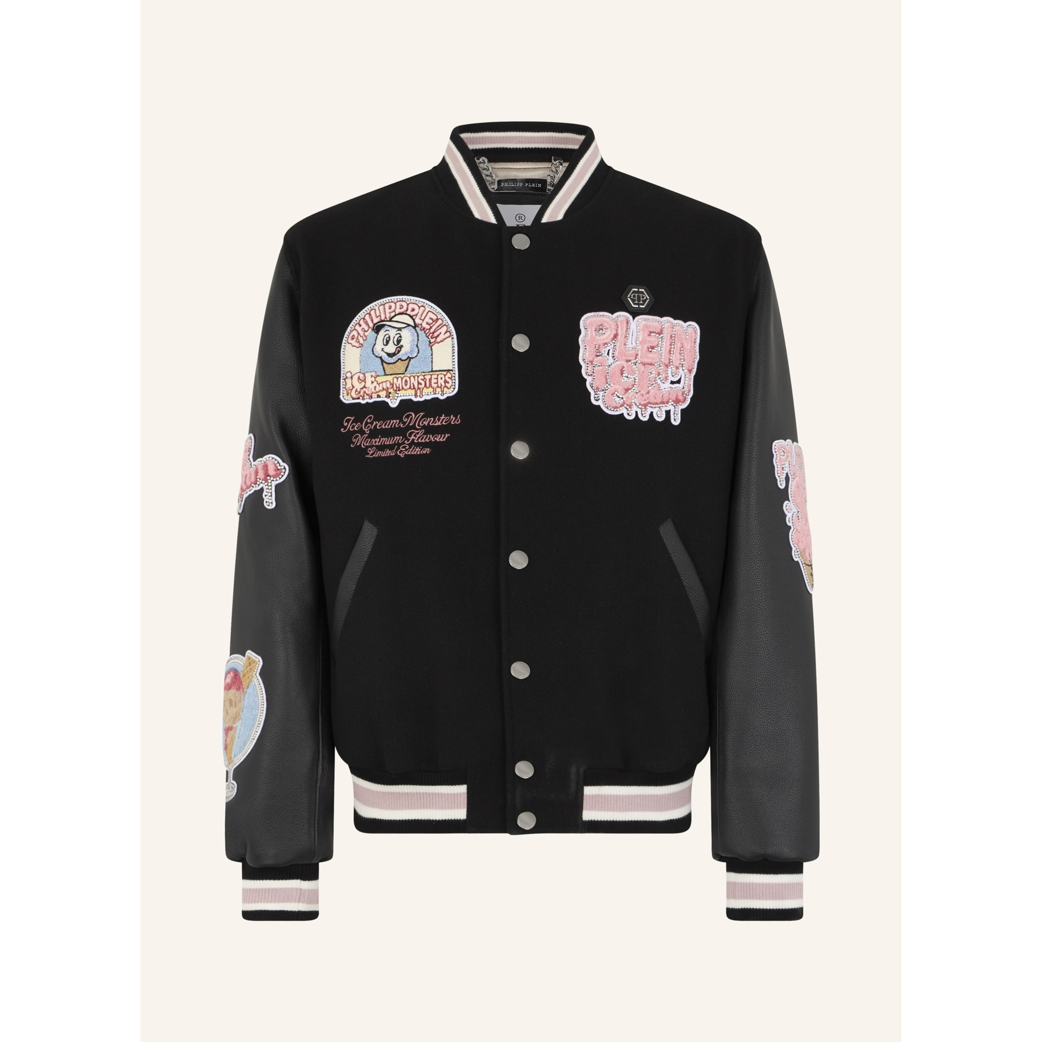 PHILIPP PLEIN College Bomber Ice Cream Monsters