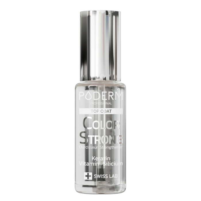 Color Strong - Top Coat Durcisseur Kératine, Vitamine & Silicium Gloss Éclat