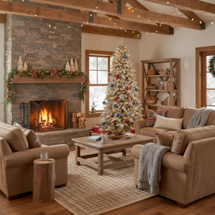 Artik - Albero di Natale Innevato in PE e PVC Ø124x180H cm, 1366 Punte