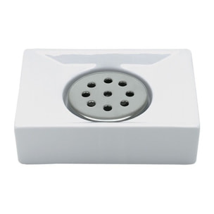 Porte savon Porcelaine QUADRO Blanc Spirella