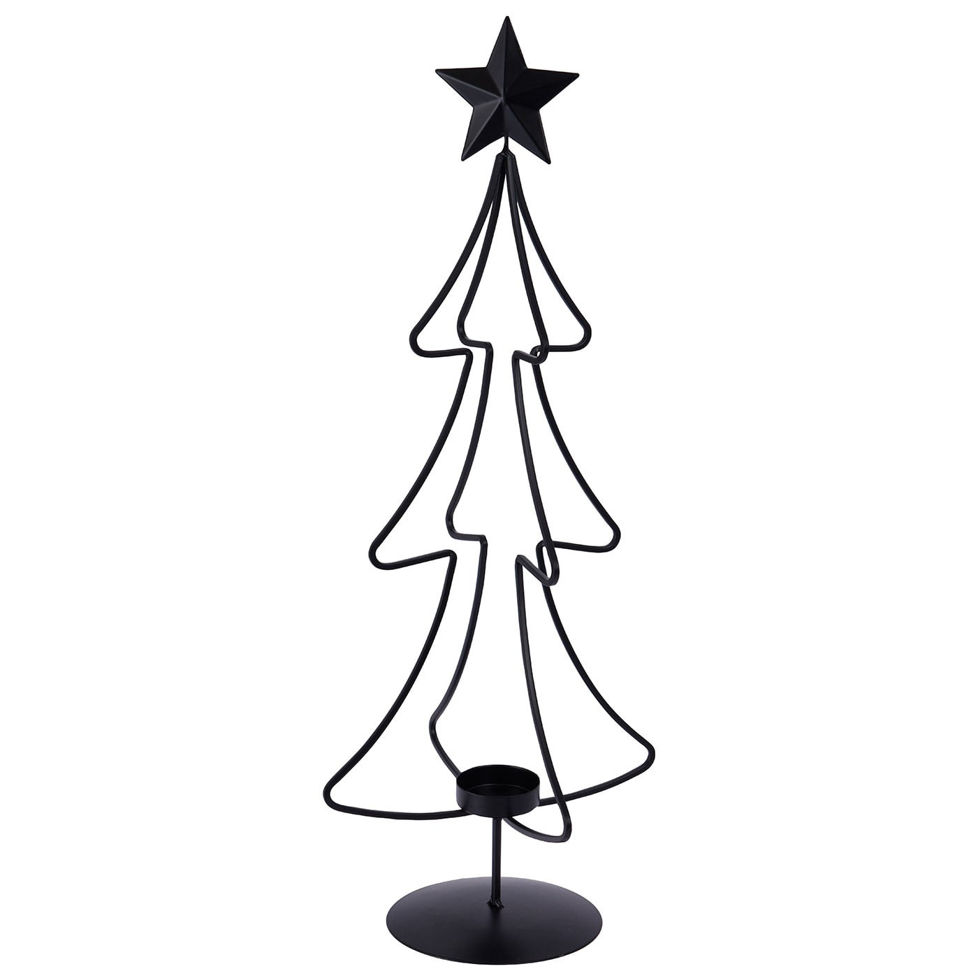 Portavelas navidad dixi metal 55cm