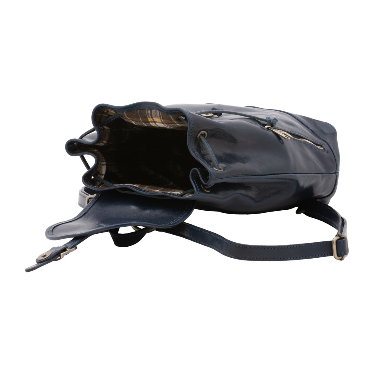 Borsa a spalla da donna - Modello False - 100% pelle artigianale - 25.0 x 32.0 x 14.0 cm