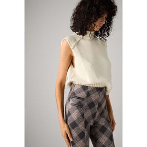 Leggings da donna a quadri.