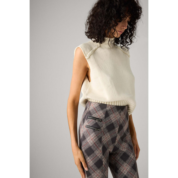 Leggings da donna a quadri.