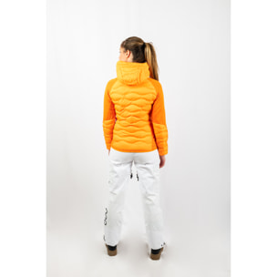 Chaqueta ECOActive Hybrid Insulated Jacket with cap Women marca ECOON - Naranja