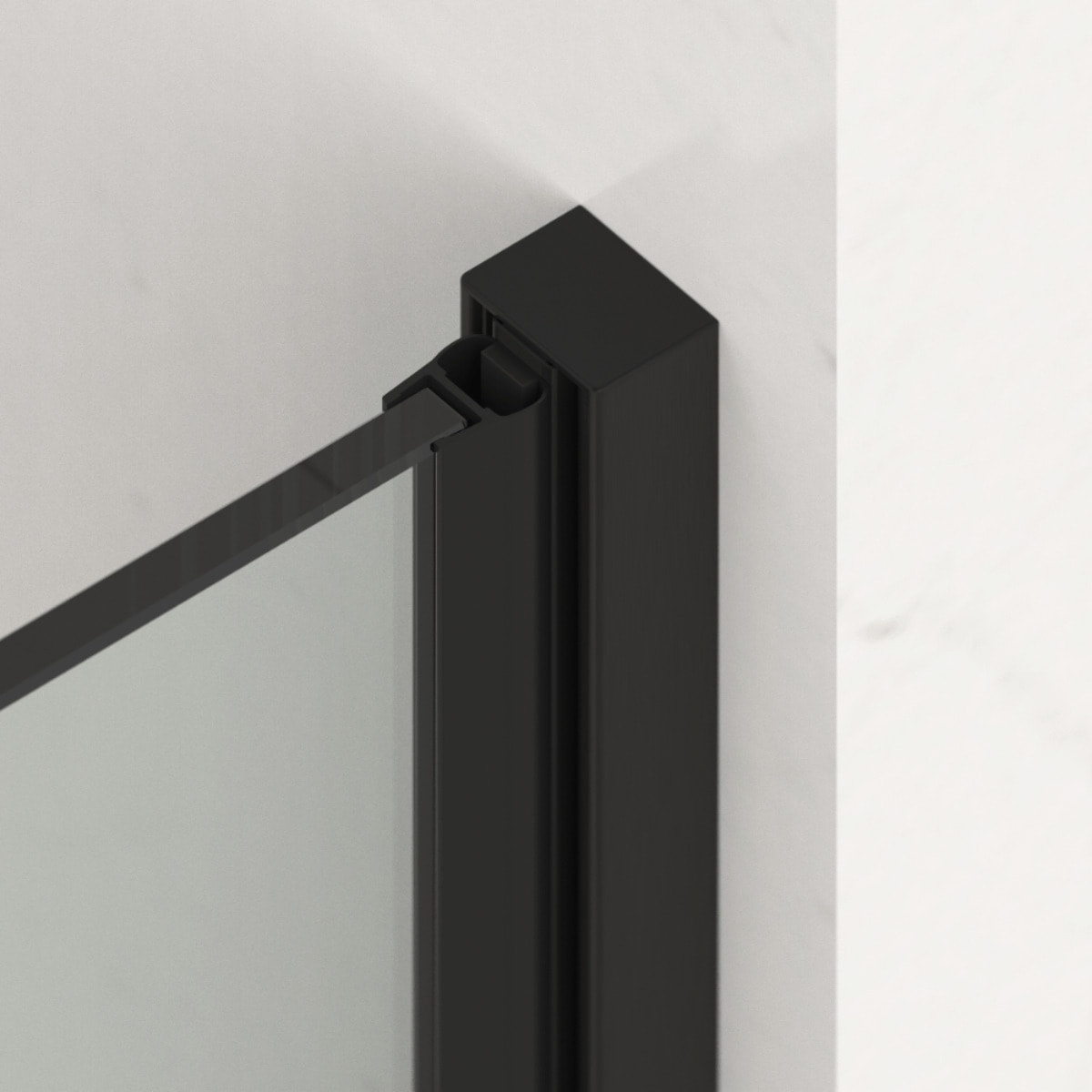 X-MOTION Porte de douche 110x200cm Coulissante, anticalcaire avec profilé Gun métal (SATBWIXM110NIKAGM)