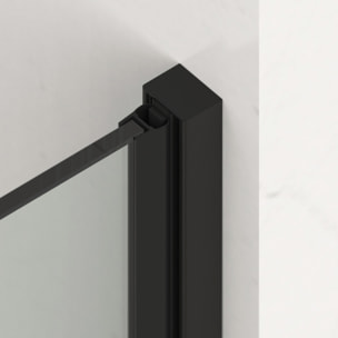 X-MOTION Porte de douche 110x200cm Coulissante, anticalcaire avec profilé Gun métal (SATBWIXM110NIKAGM)