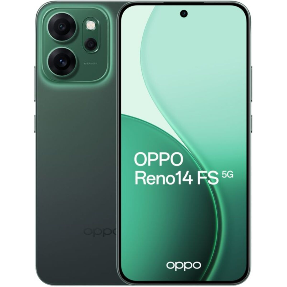 Smartphone OPPO Reno 14 FS 512Go Vert Lumineux 5G