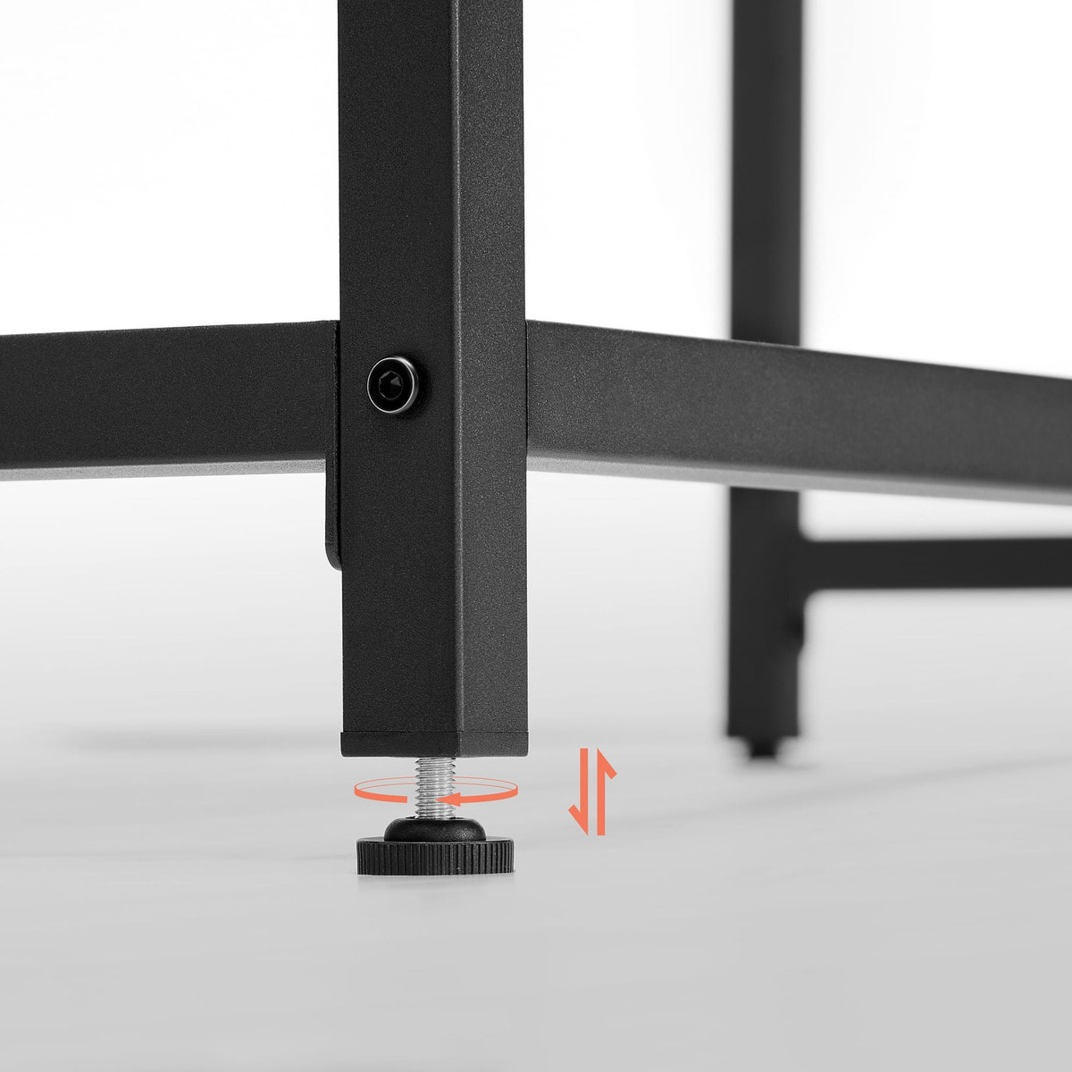 Scrivania per computer Industrial in legno e metallo nero