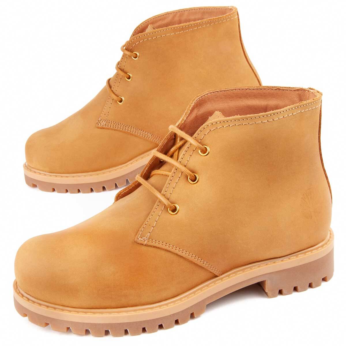 Botín De Piel - Marrón