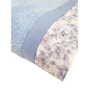 Set Spugna PRIMULA 5 Pezzi: 2 Viso+2 Ospite + 1 Telo Bagno - 450 gr/m² - Azzurro - Puro Cotone