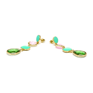 Pendientes acabado en oro amarillo de 18k