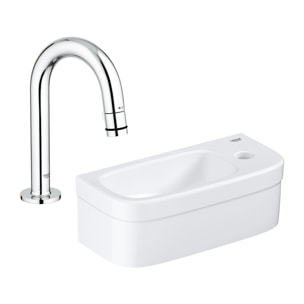 GROHE Pack lavabo lave-mains Euro Ceramic + mitigeur Universal