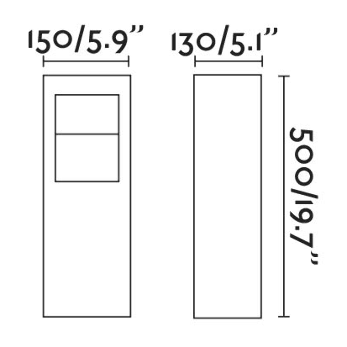 CAST 500 Baliza gris oscuro