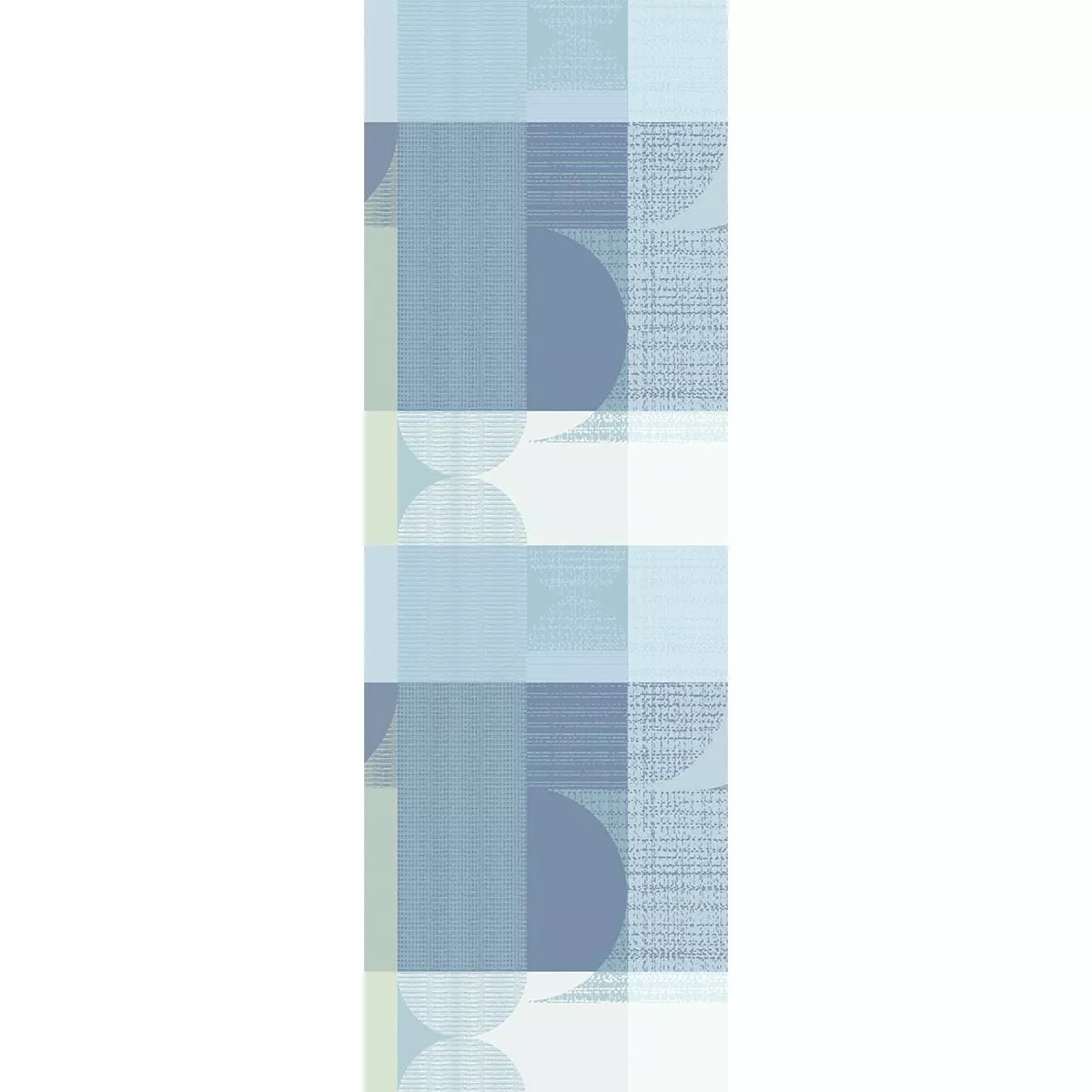 Chemin de table pur coton 220 g/m² motif jacquard bleu vert Mille textures bleu