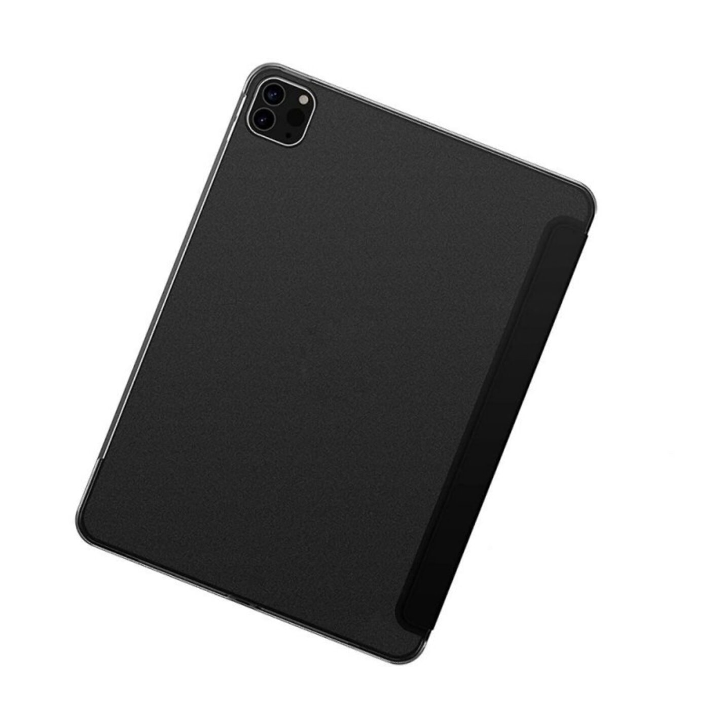 Étui Smart Cover iPad Pro 12.9 Pouces Noir Étui à Rabat avec Support iPad (2018/2020)