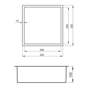 Niche de Douche à encastrer, Gold (SATAURN3030BG)