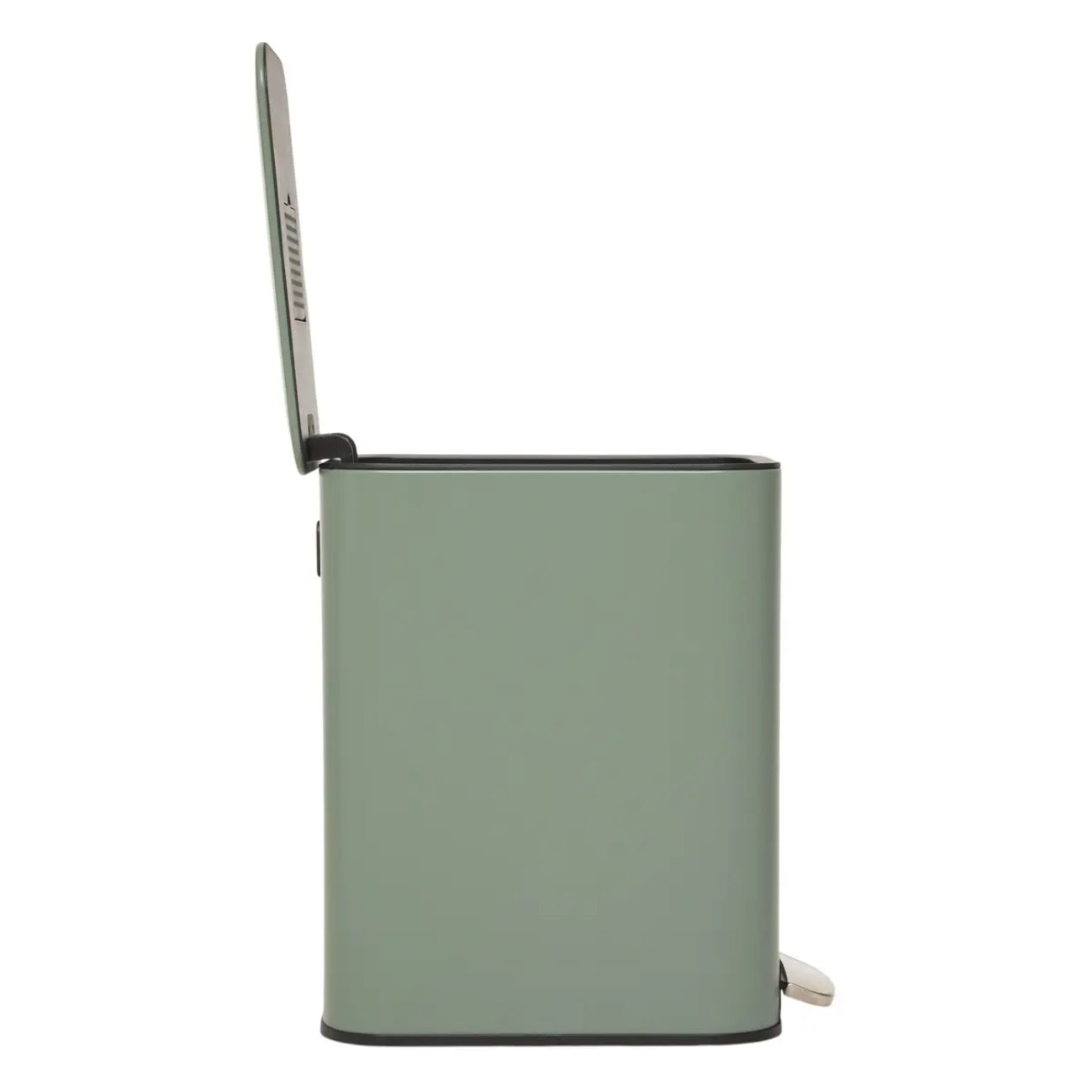Poubelle slim rectangulaire à pédale Delta 20L vert