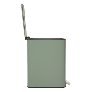 Poubelle slim rectangulaire à pédale Delta 20L vert