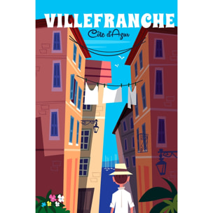 Tableau villefranche sur mer Toile imprimée