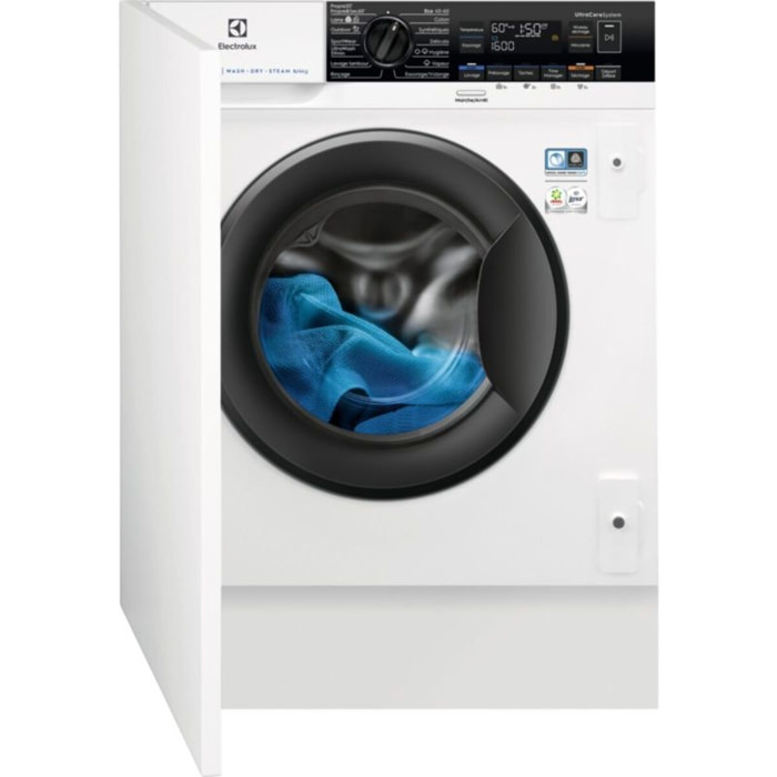 Lave linge séchant hublot encastrable ELECTROLUX EW8W3816BI - 8/4 kg - 1600 tr/min - Classe D - Moteur induction