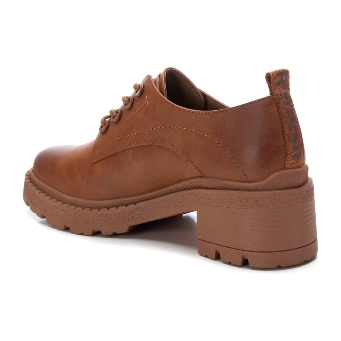 Zapato blucher/derby camel