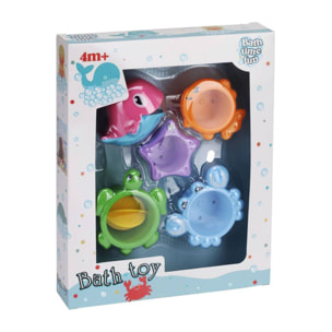 Well home - juego de baño waterwold design de 5 piezas